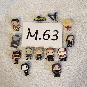 M.063- Croc charms accessories buttons, Marvel characters, Batman, Avengers